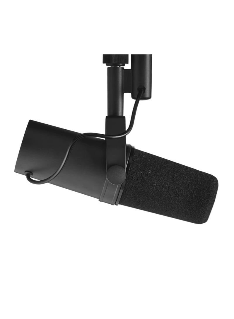 Microphone - Vocal Dynamic Studio Mic for Broadcast, Podcast, Recording, Gaming & Streaming, XLR, Rugged Construction, Detachable Windscreen, Smooth Sound, Warm Vocals, Wide-Range Frequency S, M, 7, B Black